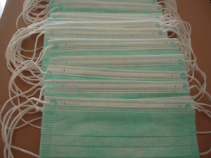 3 Ply Surgical Mask, Green