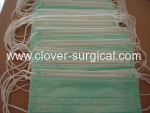 3 Ply Surgical Mask, Green